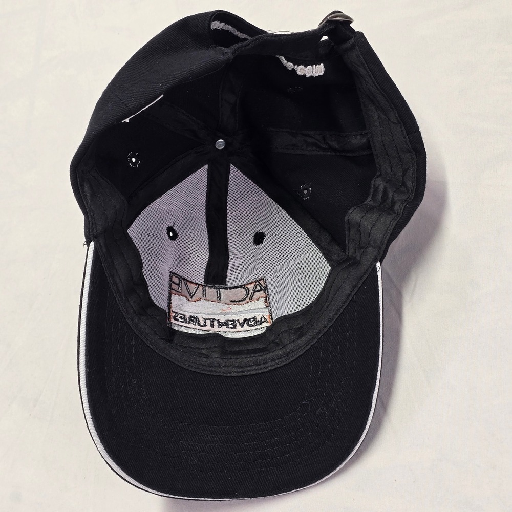 Patagonia Hat Active Adventures South America Black Baseball Cap Strapback Hat - Picture 5 of 6